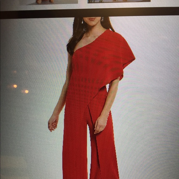 antonio melani red jumpsuit